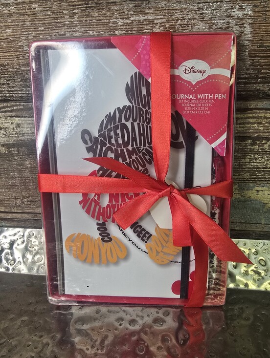 Disney Other - Disney White & Red Gift Journal Set with Gold Accents, NWT